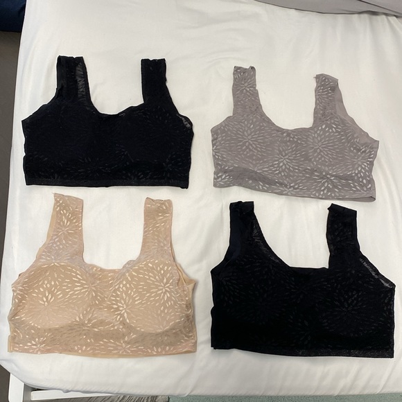 Comfortable Stretchy Bralettes, Set of 4, Medium. - Picture 2 of 2